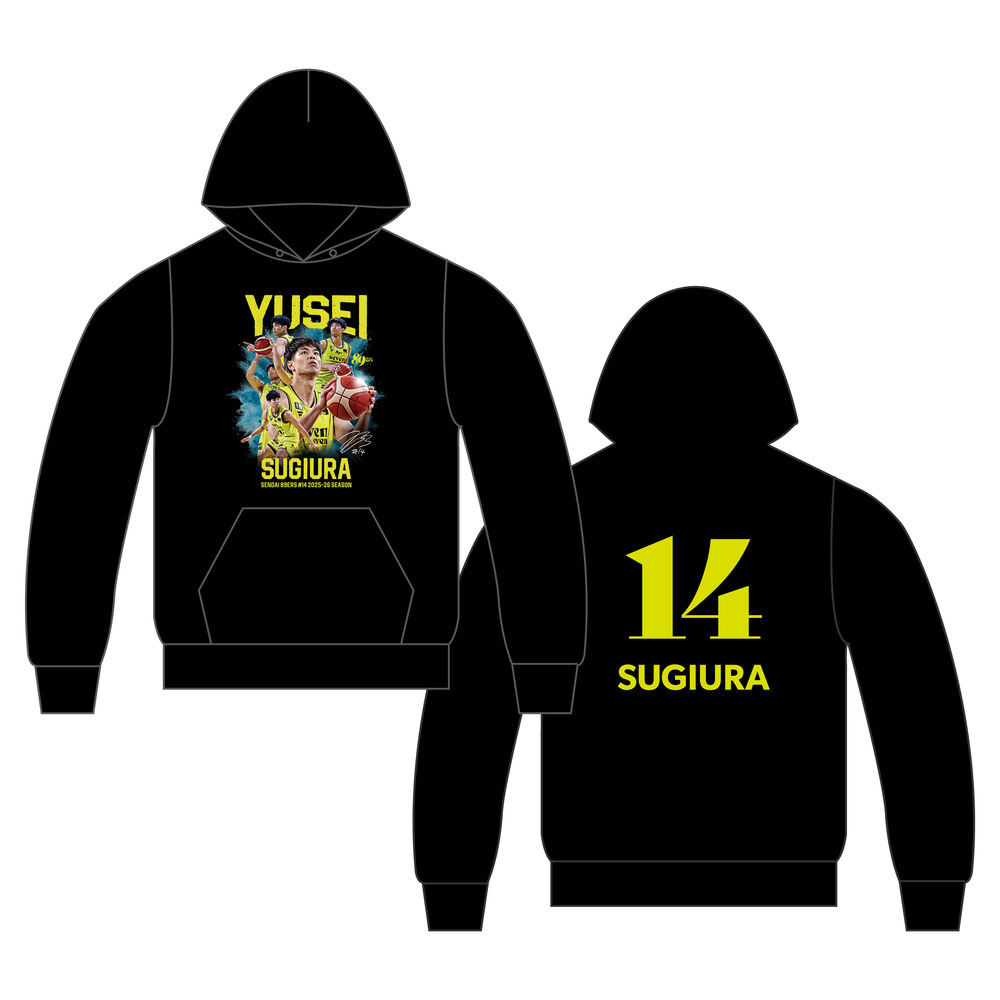 【受注販売】【MyPLAYER COLLECTION 2025-26】パーカー #14 杉浦佑成 詳細画像 #14 杉浦 佑成 1